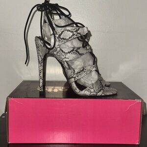 Charlotte Russe Snake Print Heels
